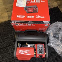 Milwaukee M18 Fuel 2 Gallon Quiet Compressor Tool Only  New 