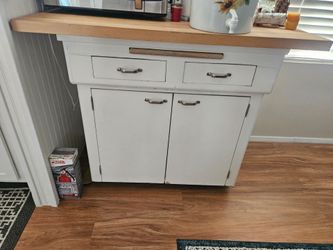 Kitchen island table cavinet