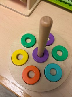Lovevery Wooden Ring Stacking Toy for Toddlers