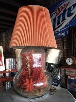 Vintage glass lamp