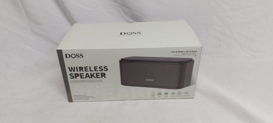 DOSS SoundBox Wireless Portable Speaker System - White