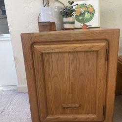 MCM Side Table / Storage Oak Or Teak