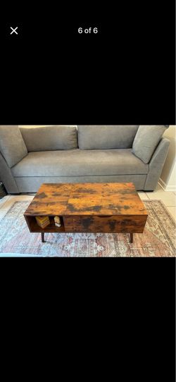 Brown Coffee Table w/ Storage