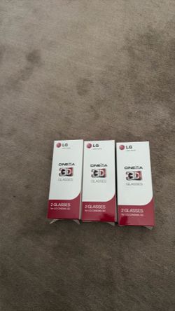 $3 LG Cinema 3D Glasses - 2- Glasses per Pack - #AG-F310 - New $3 per box of 2