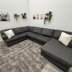 Gray Sectional Couch - Free Delivery 