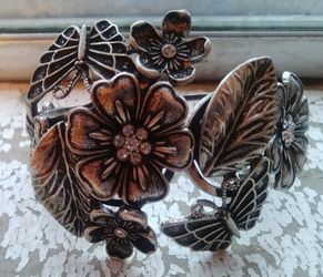 Huge cuff bling butterflies florals nice!