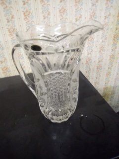 Collectible Crystal D'Adriana 9" Lead Crystal Pitcher from Yugoslavia