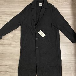 New Zara Long Coat Jacket Men L Size