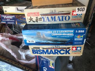 Model boat plastic ships