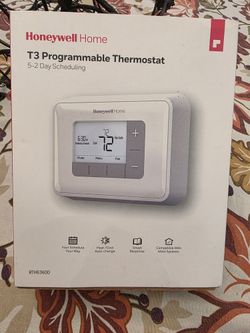 Honeywell Home T3 5-2 Day Programmable Thermostat, model RTH6360D. 