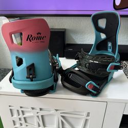 Rome Flare 2020 Snowboard Bindings Women's Berry Fade S