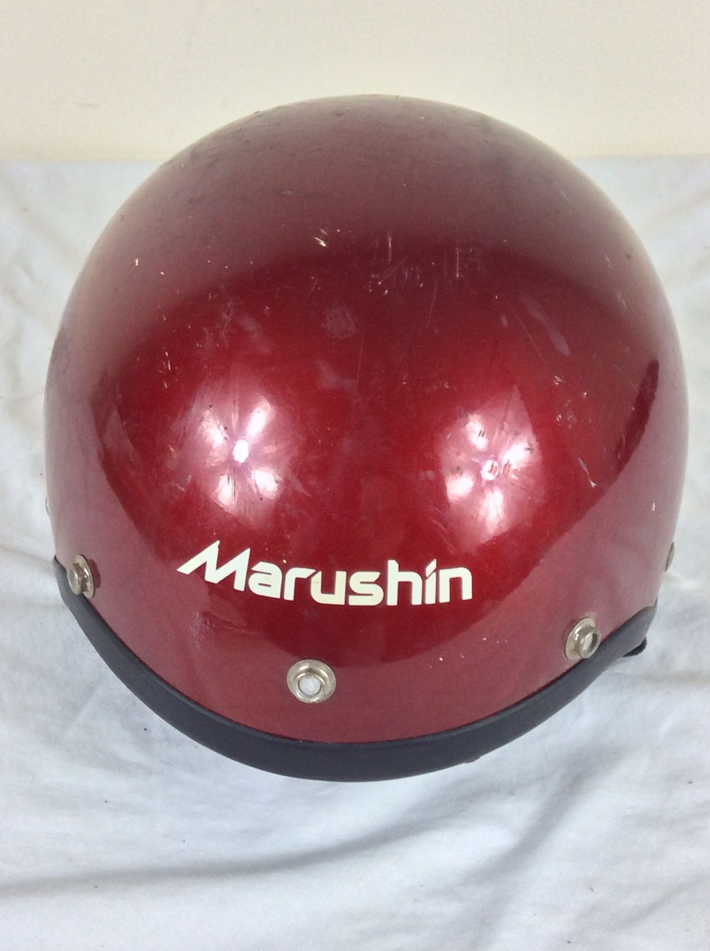 Vintage 1989 Marushin MZ-H Open Face Motorcycle Helmet Size Small-Medium
