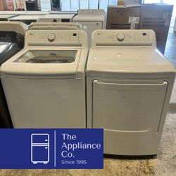 LG Top Load Agitator Washer and Gas Dryer Set