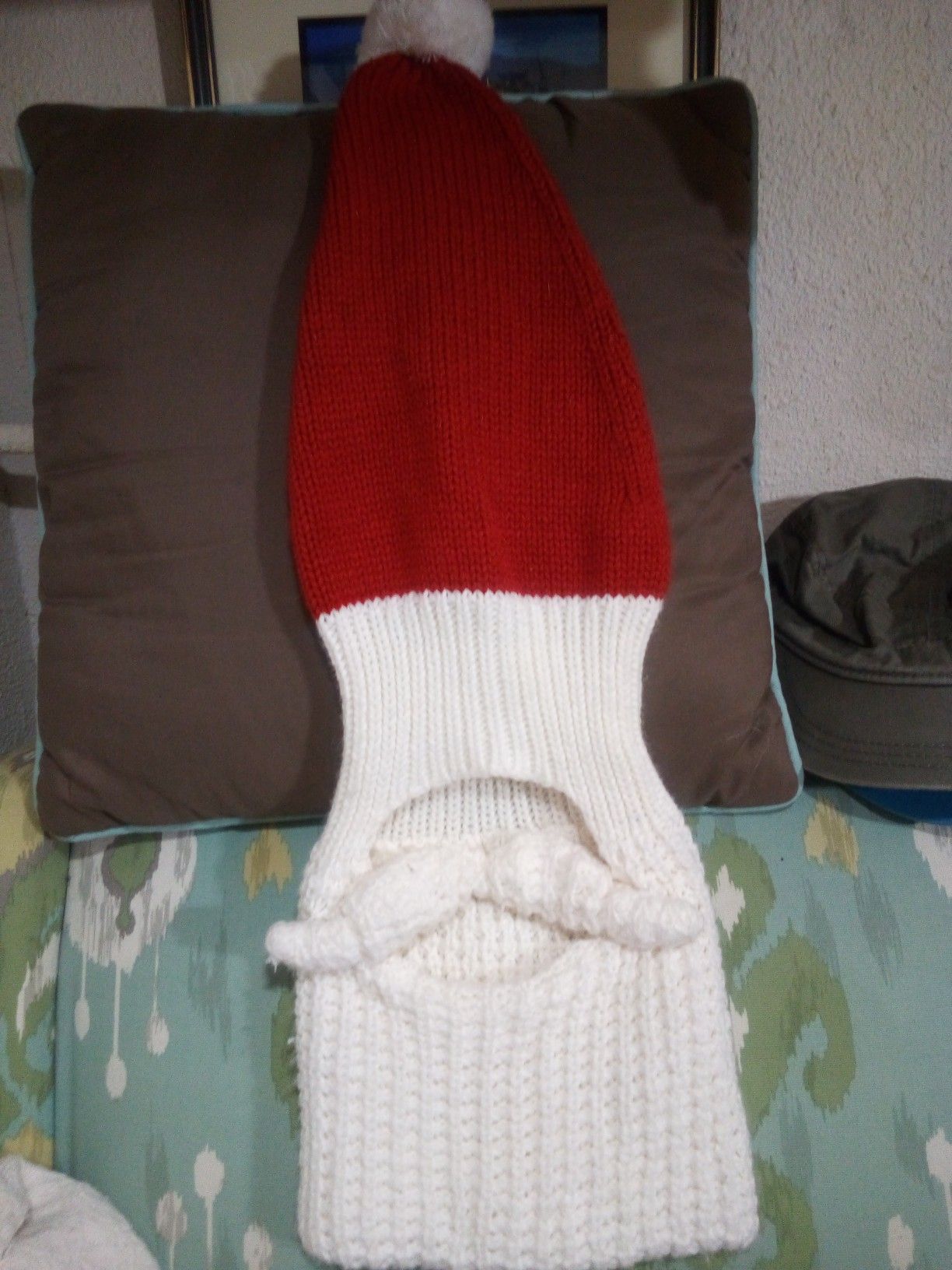 Santa's beard knit beanie