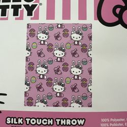 Hello Kitty Easter Baby Blanket New