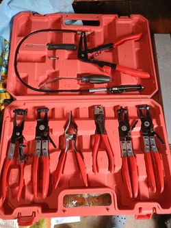 Hose clamp plyer set