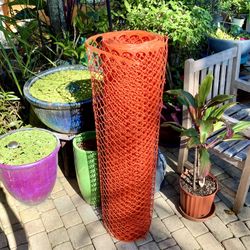30’ Orange Plastic Fencing: 30’ x 4’