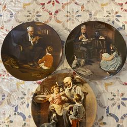 Norman Rockwell Vintage Plates 