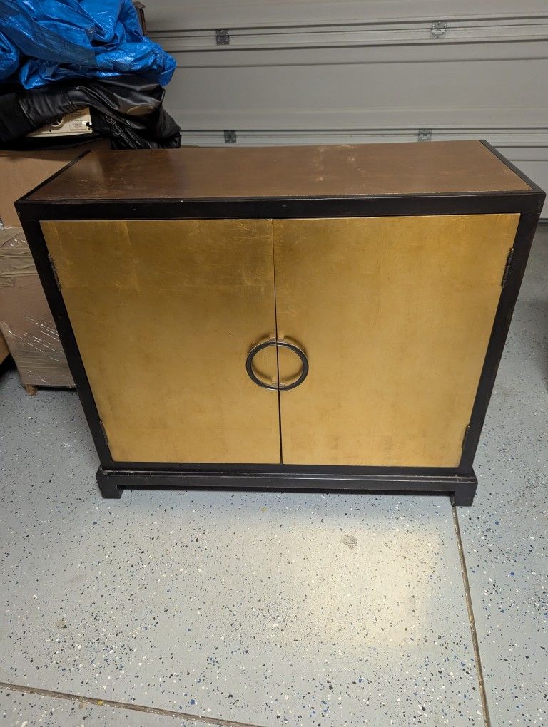 Black + Gold Cabinet/Credenza