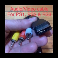 Audio video cable for ps1 ps2 ps3 new