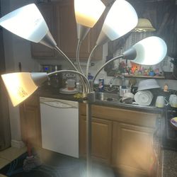 Medusa 5 Lights  Grey Floor Lamp. 