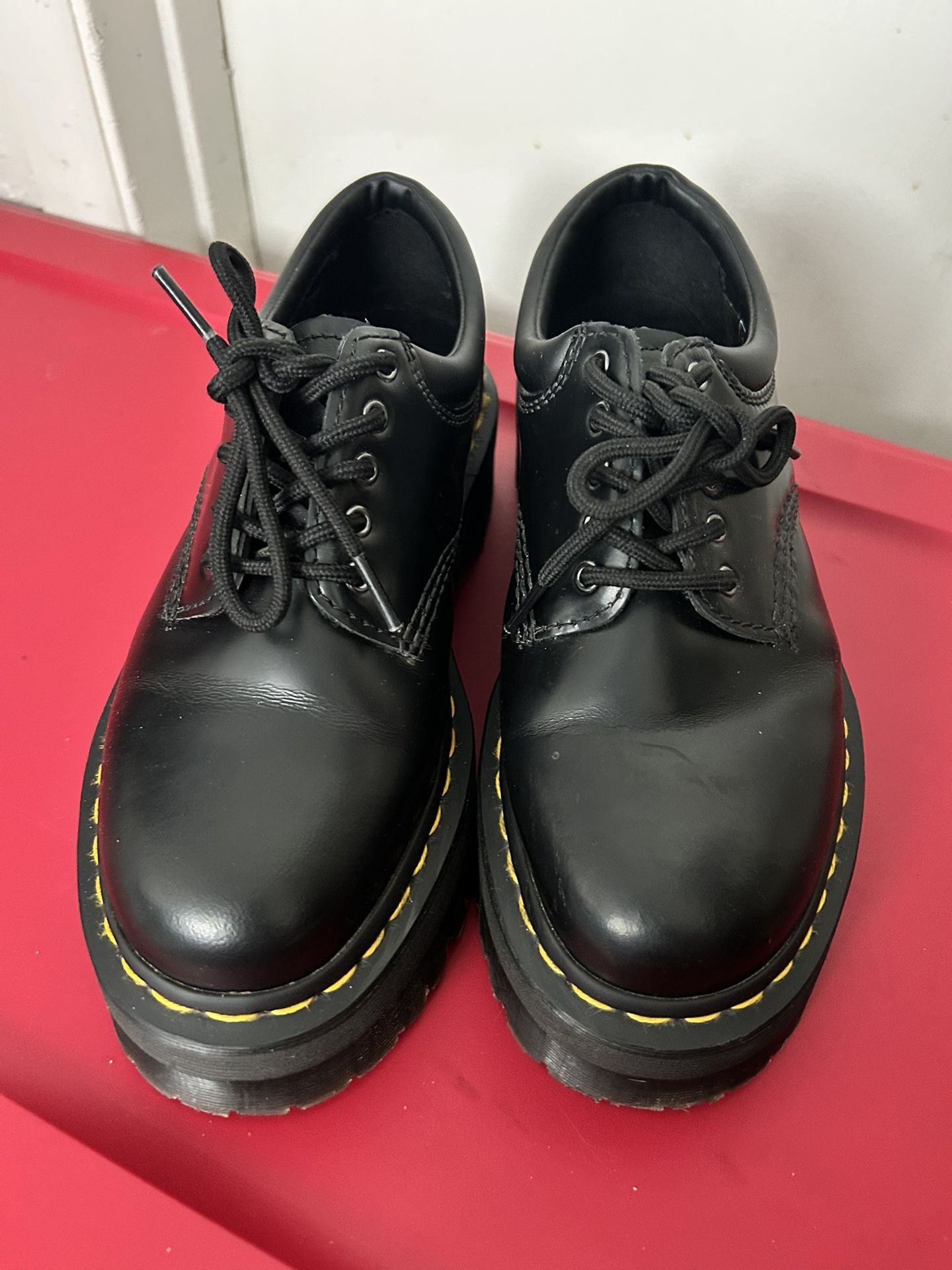 Dr Martens 8053 Leather Platform Shoes