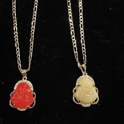 Gold Plated Chain + Buddah Pendant
