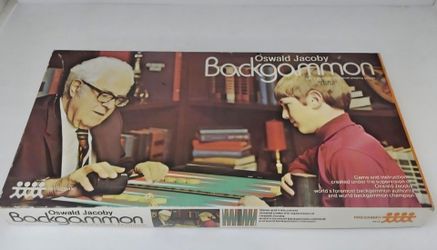 Vintage Backgammon Board Game 1973 Pressman Oswald Jacoby.