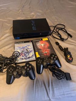 Sony PlayStation 2 Console Bundle with 2 Controllers and Games