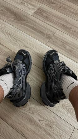 balenci sneaker runners dark grey black