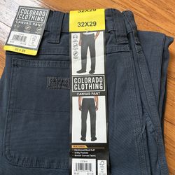 NWT Colorado Clothing men’s canvas pants Size 32x29