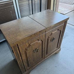 Sewing Machine Table And Cabinet
