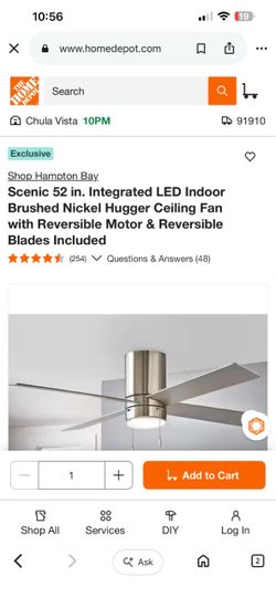 New ceiling fan in box