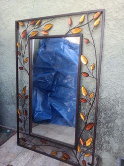 Used Leaf Wall Mirror Frame 