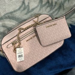 Michael Kors Pink Purse Set
