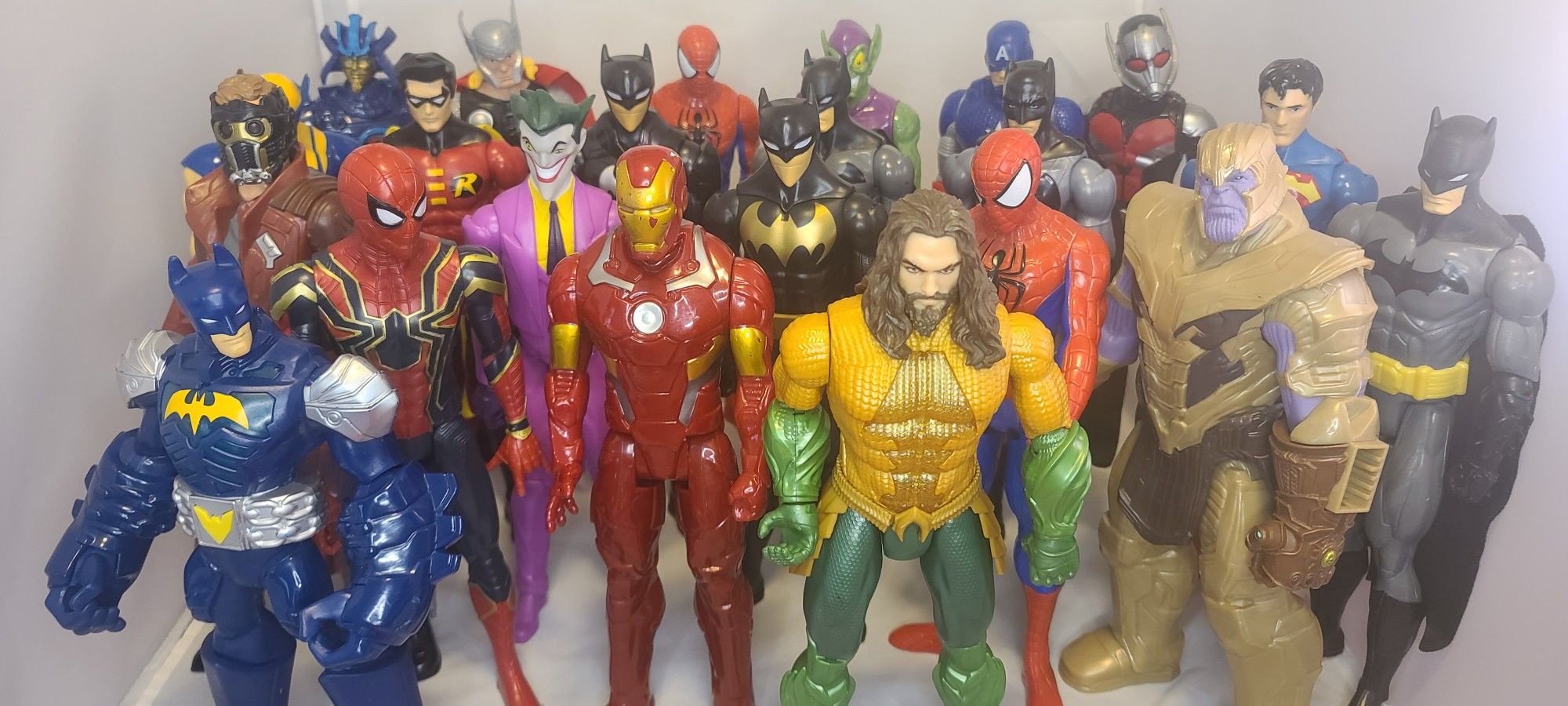 12" SUPER HEROES DC AND MARVEL
