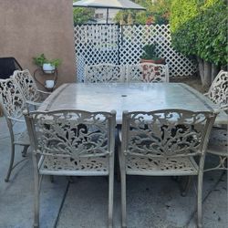 9Pc Patio Set /outdoor Dining Set/Outdoor Furniture/Cash Only 
