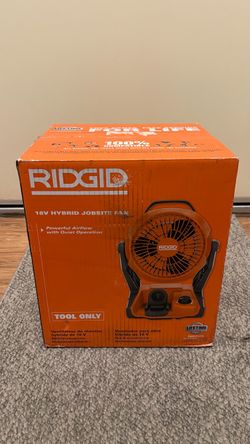 RIDGID 18V Hybrid Jobsite Fan Tool Only 1/2