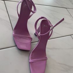 Heel Pink Purple Beautiful Shoes 