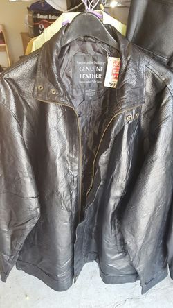 Genuine leather jacket XL