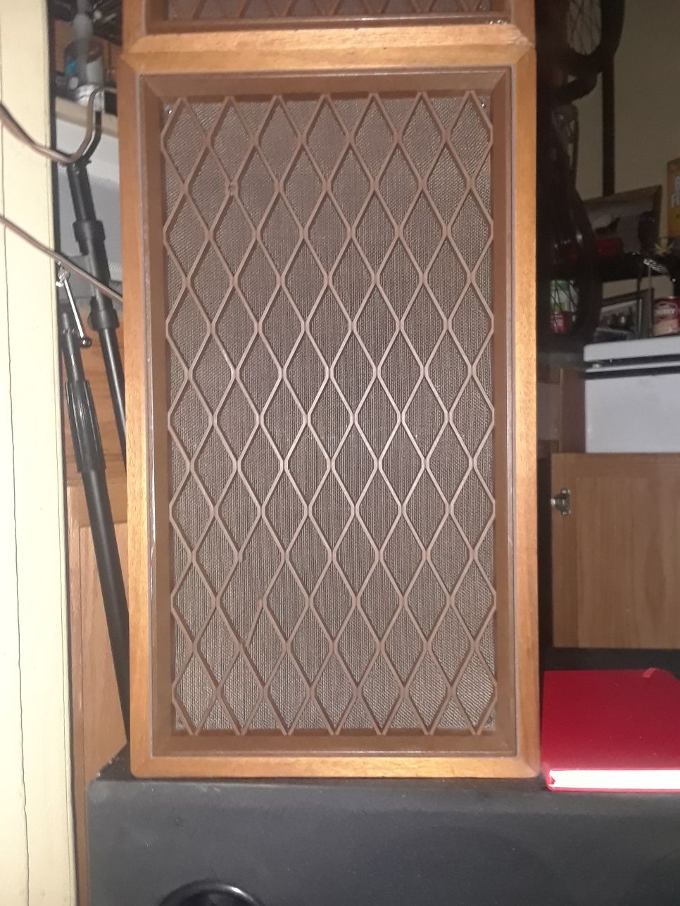 Totally vintage Pioneer speakers with lattice Grill