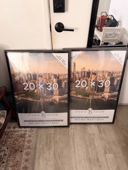 Two brand new 20x30 art poster frames