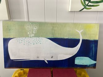 Whale canvas picture
