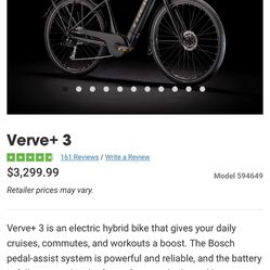 New Trek verve + 3 Electric Bike Retails $3,299