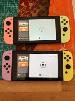 Lot of 2 Nintendo Switches with Animal Crossing