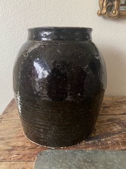 Large Vintage Glaze Vase