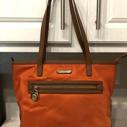 Michael Kors Leather and Nylon Bag
