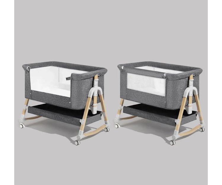 HARPPA Cuddly | 3-in-1 Baby Bassinet Bedside Sleeper with Mattress + Cover