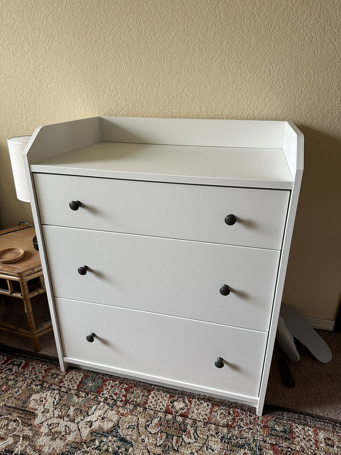 White 3-Drawer Dresser