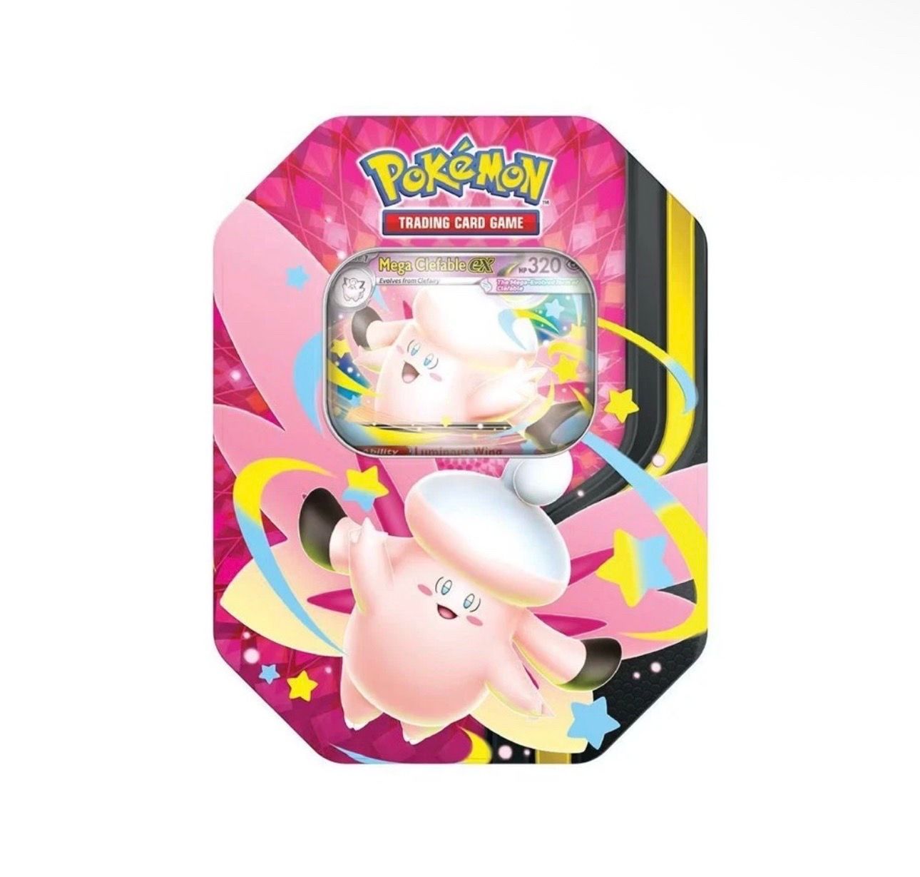 Pokemon TCG Mega Moonlit Tin Mega Clefable